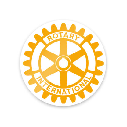 Sticker met Rotary logo