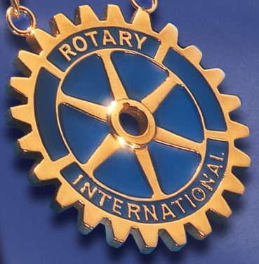 Président ou gouverneur collier avec roue Rotary