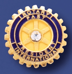 Pin de fonction Rotary Past President avec cristal (d'imitation)
